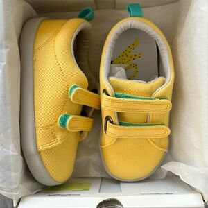 Ten Little Recycled Canvas Sneakers Yellow